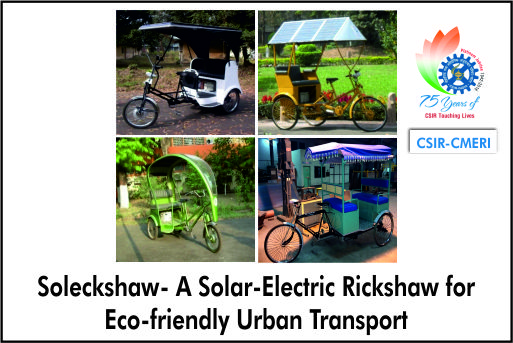 SOLECKSHAW – A solar-electric rickshaw for eco-friendly urban transport