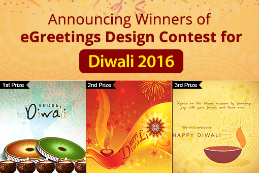 Winners of eGreetings Design Contest for Diwali 2016