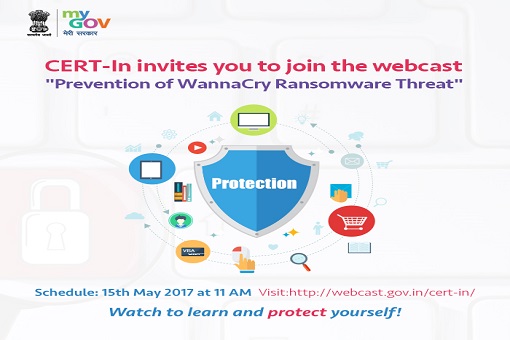 Webcast on "Prevention of WannaCry Ransomware Threat"