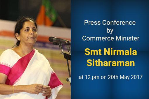 Press Conference by Commerce Minister Smt Nirmala Sitharaman⁠⁠⁠⁠