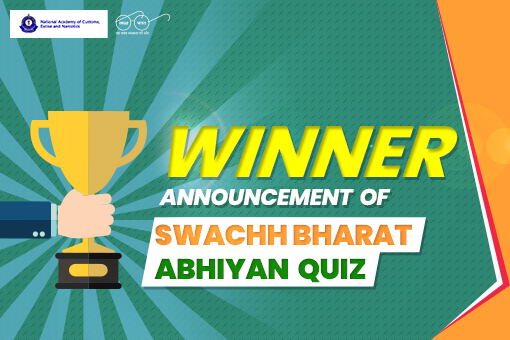 Announcing the winners of Swachh Bharat Abhiyan Quiz