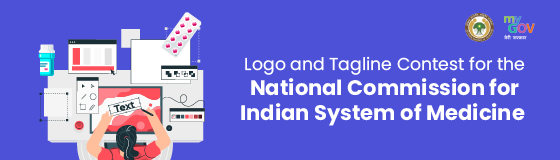 Design a logo and Suggest a Tagline for the National Commission for Indian System of Medicine