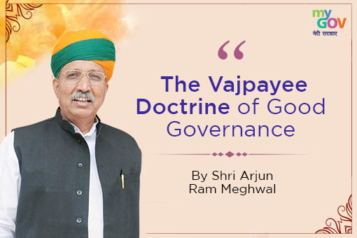 The Vajpayee Doctrine of Good Governance