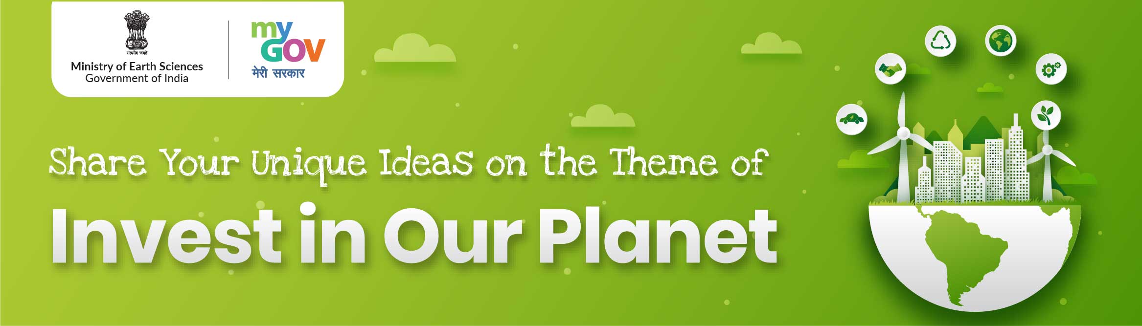 Share you unique Ideas on the theme of Invest in Our Planet