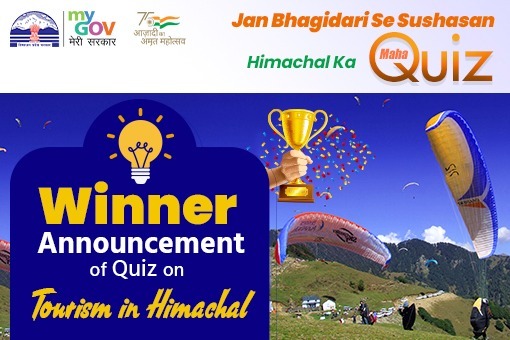  Winner Announcement of Quiz on Tourism in Himachal