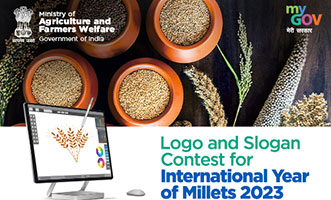 Designing creative logos for International year of Millets