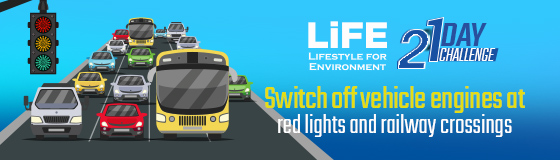 Day 8 - Switch off vehicle engines at red lights and railway crossings