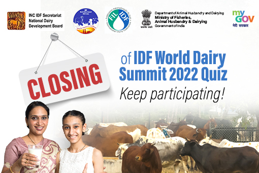 Closure Announcement of "IDF World Dairy summit Quiz"