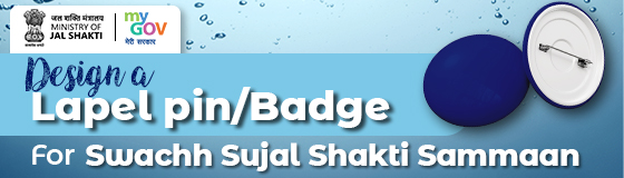 Design a Lapel pin/Badge for Swachh Sujal Shakti Sammaan 
