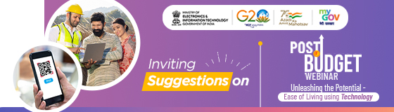 Inviting Suggestions on Post Budget Webinar