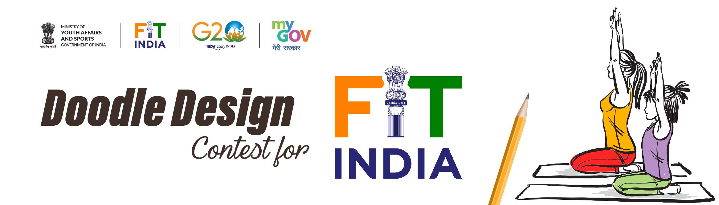Doodle Design Contest for Fit India