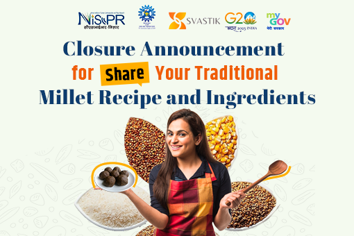 Closure Announcement for Share Your Traditional Millet Recipe and Ingredients