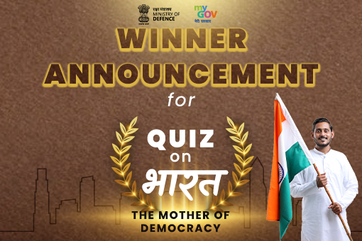 Winner Announcement of Online Quiz on ‘Bharat – The mother of Democracy (भारत- लोकतंत्र की मातृका)