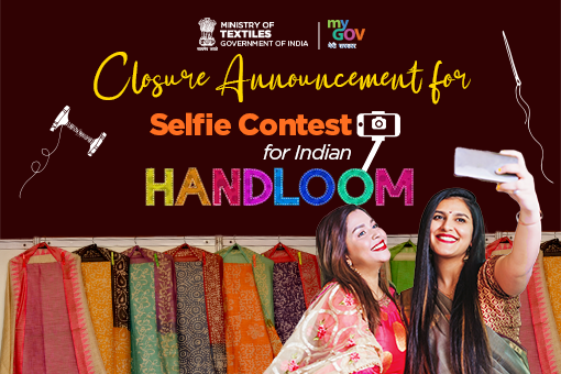 Closure Announcement for Selfie Contest with Indian Handloom