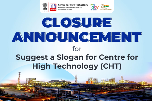 Closure announcement for Suggest a Slogan for Centre for High Technology (CHT)