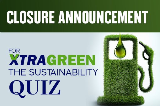 Closure Announcement for XtraGreen – The Sustainability Quiz