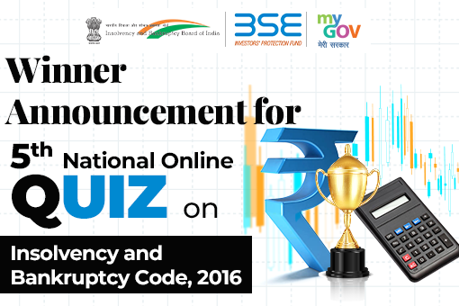 Winner announcement for 5th National Online Quiz on Insolvency and Bankruptcy Code 2016