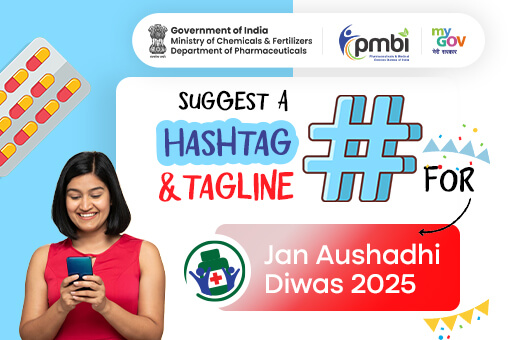 Suggest A Hashtag and tagline for Jan Aushadhi Diwas 2025