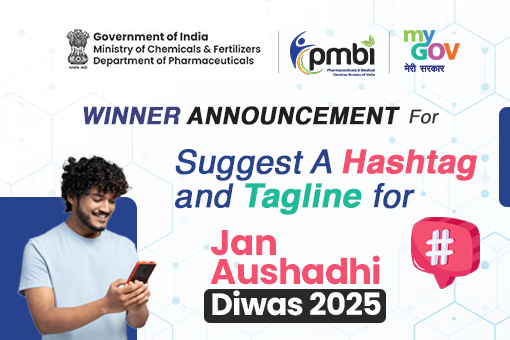 Winner Announcement for Suggest a Hashtag and Tagline for Jan Aushadhi Diwas 2025
