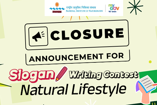 Closure Announcement for Slogan Writing Contest Natural Lifestyle