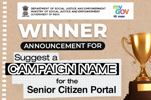 Winner Announcement for Suggest a campaign name for the Senior Citizen Portal