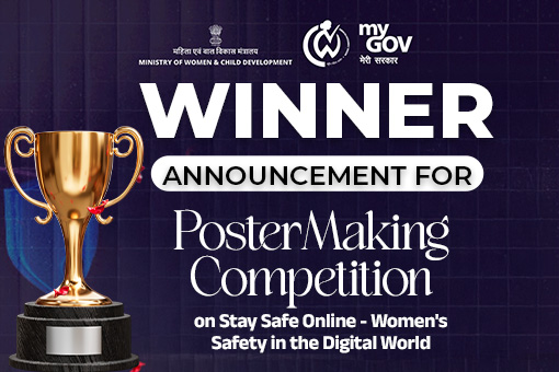 Winner Announcement for Poster Making Competition on Stay Safe Online  Womens Safety in the Digital World