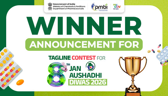 Winner Announcement for Tagline Contest for 8th Jan Aushadhi Diwas 2026