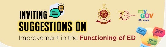 Inviting Suggestions on Improvement in the Functioning of ED