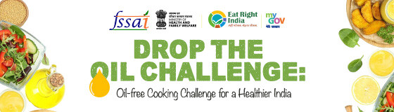 Drop the Oil Challenge Oil free Cooking Challenge for a Healthier India