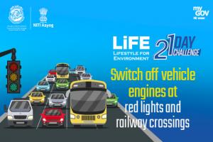 Day 8 - Switch off vehicle engines at red lights and railway crossings