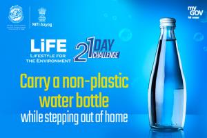 Day 1 - Carry a non-plastic water bottle while stepping out of  home