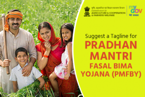 Suggest a Tagline Contest for Pradhan Mantri Fasal Bima Yojana
