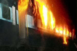 Accidents due to carrying of inflammable materials  in passenger trains