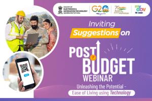 Inviting Suggestions on Post Budget Webinar