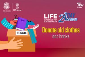 Day 4 - Donate old clothes and books