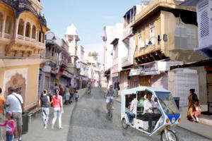 Give your opinion on the topic "Use of battery operated car in walled city area" for Udaipur