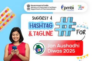 Suggest A Hashtag and Tagline for Jan Aushadhi Diwas 2025