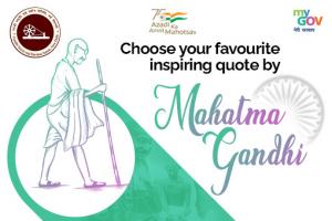 Choose Your Favourite Inspiring Quote by Mahatma Gandhi