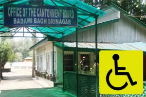 Identify at least 50 public (government) buildings in Srinagar frequently used by persons with disabilities