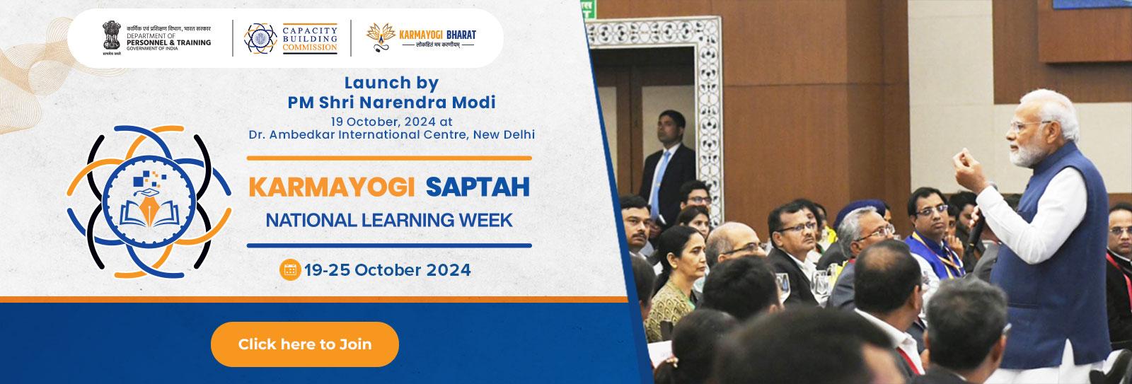 Karmayogi Saptah National Learning Week