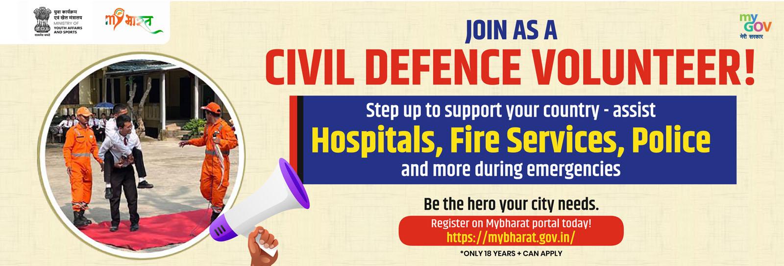 Join As a Civil Defence Volunteer