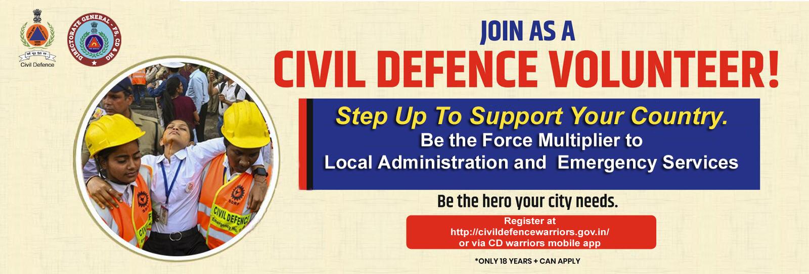 Join As a Civil Defence Volunteer