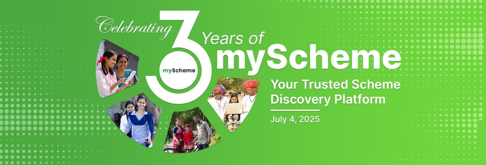 Celebrating 3 years of myScheme